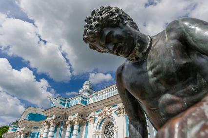 Музей-заповедник `Царское Село`г. Пушкин. Вид на Большой Екатерининский дворец.