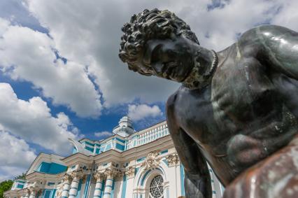 Музей-заповедник `Царское Село`г. Пушкин. Вид  на Большой Екатерининский дворец.