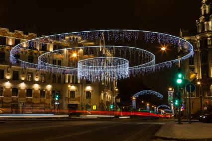 Санкт-Петербург. Новогоднее оформление города.