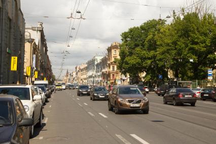 Санкт-Петербург. Вид на Литейный проспект.