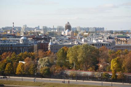 Санкт-Петербург. Вид на город сверху.