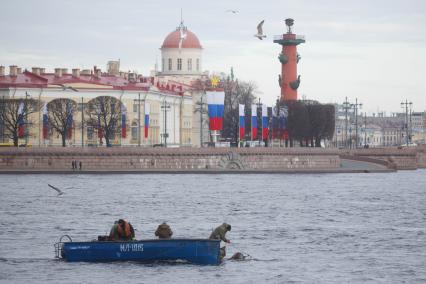 Санкт-Петербург. Вид на Стрелку Васильевского острова.