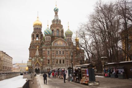 Санкт-Петербург. Вид на собор Воскресения Христова Спаса на крови.