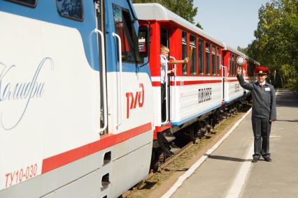 Санкт-Петербург. Малая Октябрьская детская железная дорога.