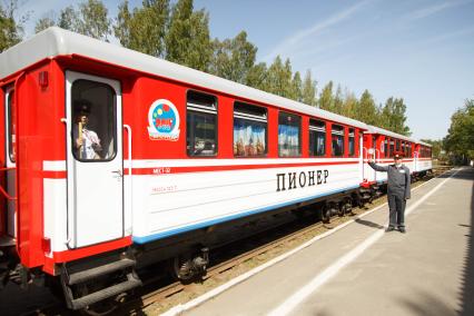 Санкт-Петербург. Малая Октябрьская детская железная дорога.