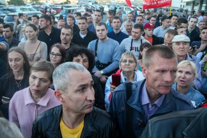 Владивосток. Митинг против результатов выборов губернатора Приморского края.