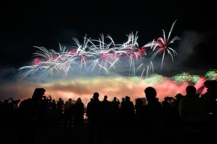 Москва. Мультимедийное шоу на Гребном канале в рамках VIII Московского международного фестиваля `Круг света`.