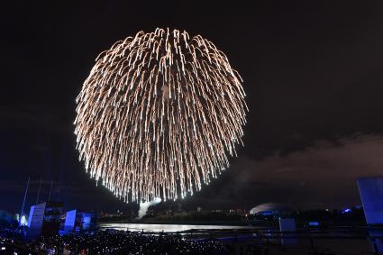 Москва. Мультимедийное шоу на Гребном канале в рамках VIII Московского международного фестиваля `Круг света`.