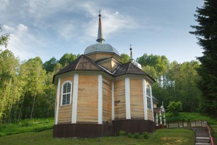 Республика Карелия. Церковь иконы Божией Матери Живоносный Источник на курорте  Марциальные воды.