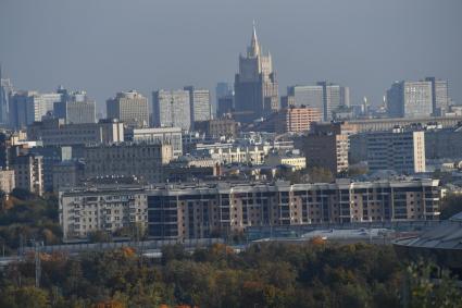 Москва. Вид на московские новостройки.