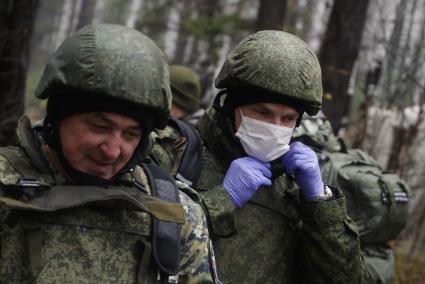 Свердловская область. Криминалисты следственного комитета на полигоне Хомутовка, во время учений следователей-криминалистов СУ СК России