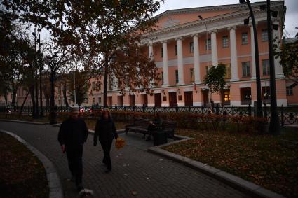 Москва. Здание Московской городской думы на Страстном бульваре.