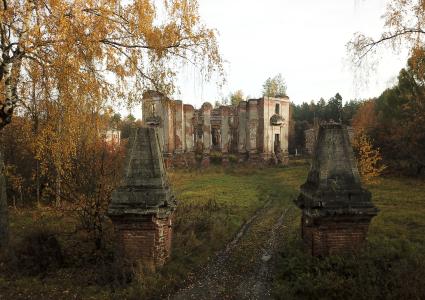 Московская область. Вид на усадьбу `Петровское-Алабино`.