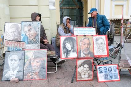 Санкт-Петербург. Уличные художники.