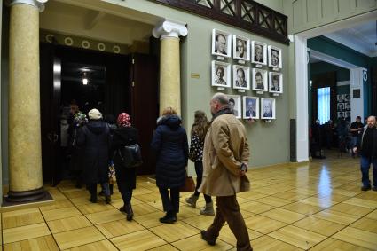 Москва. На церемонии прощания с актером Николаем Караченцовым.