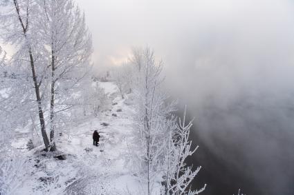 Красноярск. На берегу Енисея.