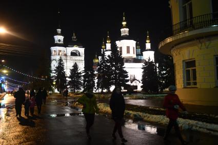 Вологодская область, Великий Устюг.  Вид на Успенский собор.