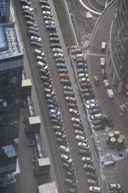 Москва. Вид на город с 90-го этажа башни `Федерация`Москва-Сити.