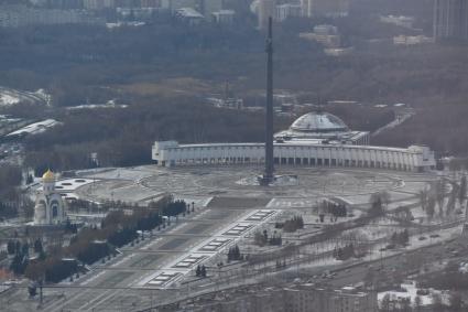 Москва. Вид на город с 90-го этажа башни `Федерация`Москва-Сити.