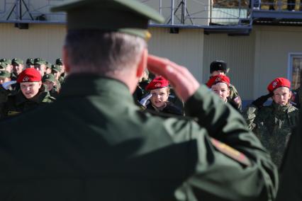 Благовещенск.  Посвящение в юнармейцы в Дальневосточном высшем общевойсковом командном училище имени  Маршала Советского Союза К. К. Рокоссовского (ДВОКУ).