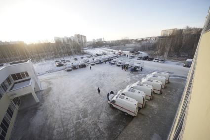 Екатеринбург. Вручение машин скорой медицинской помощи для больниц и подстанция СМП городов Свердловской области.