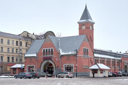 Ленинградская область, Выборг.   Вид на городской рынок.