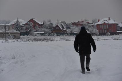 Московская область,Осеченки.  Зимний пейзаж.