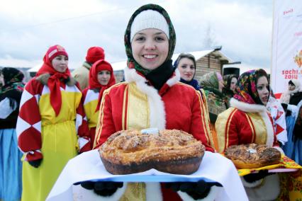 Иркутск. Праздничные новогодние гуляния.