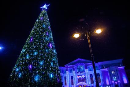 Пермь. Новогодняя иллюминация  в городе.