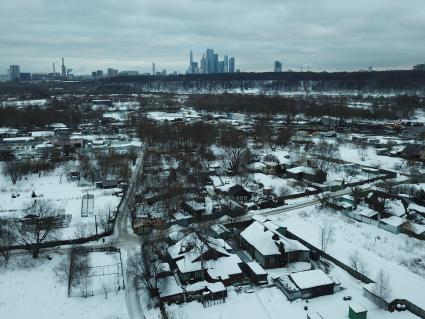 Москва. Вид на деревню Терехово - последнюю деревню в пределах МКАД.