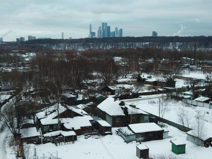 Москва. Вид на деревню Терехово - последнюю деревню в пределах МКАД.