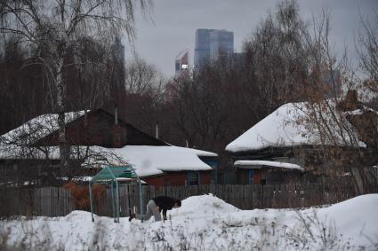 Москва. Вид на деревню Терехово - последнюю деревню в пределах МКАД.