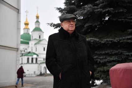 Москва. Советник Патриарха Кирилла по вопросам строительства Владимир Ресин в Свято-Даниловом монастыре .