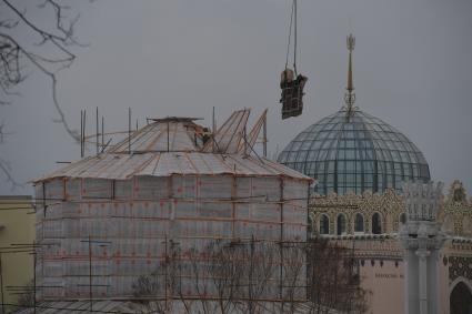 Москва, Реконструкция фонтана на ВДНХ.