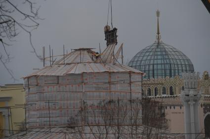 Москва, Реконструкция фонтана на ВДНХ.