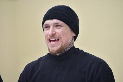 Москва. Игрок ФК `Краснодар` Павел Мамаев после футбольного матча между заключенными московского СИЗО `Бутырка`.