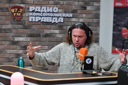 Москва. Предприниматель и экс-застройщик Сергей Полонский на радио `Комсомольская правда`.