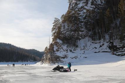 Красноярский край. Красноярское водохранилище.