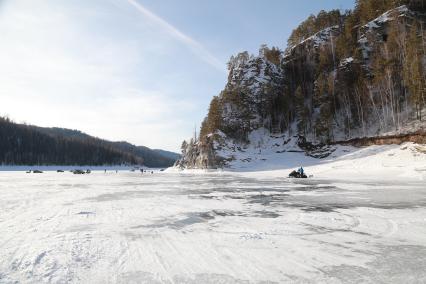 Красноярский край. Красноярское водохранилище.