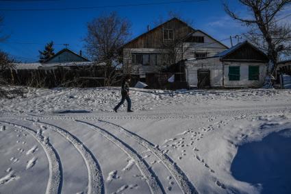 Казахстан, Семей (Семипалатинск).  Старые дома.