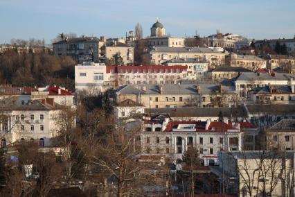 Крым, Севастополь.  Вид на город.