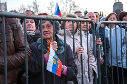 Крым, Севастополь. Во время концерта в честь пятилетия воссоединения Крыма с Россией.