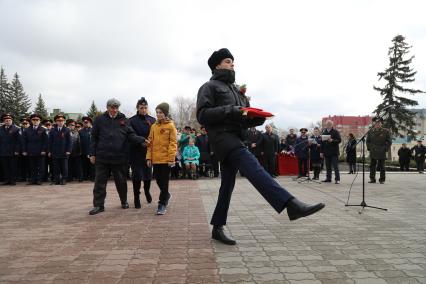 Ставрополь.  Во время акции `Дорога Памяти`, приуроченной к 74-й годовщине Победы в Великой Отечественной войне.