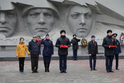 Ставрополь. Во время акции `Дорога Памяти`, приуроченной к 74-й годовщине Победы в Великой Отечественной войне.