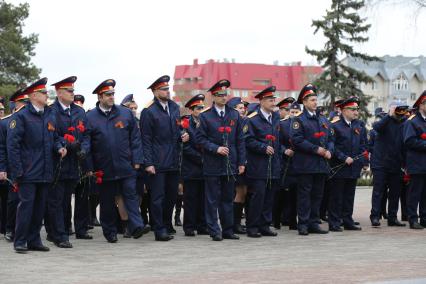 Ставрополь.  Во время акции `Дорога Памяти`, приуроченной к 74-й годовщине Победы в Великой Отечественной войне.