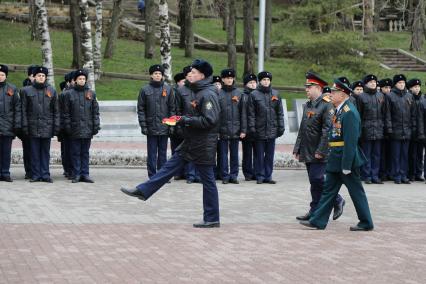 Ставрополь.  Во время акции `Дорога Памяти`, приуроченной к 74-й годовщине Победы в Великой Отечественной войне.