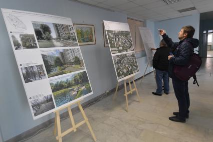 Москва. В информационном центре `Дом на Брестской` открылась экспозиция, где можно познакомиться с проектами планировки территорий по программе реновации.