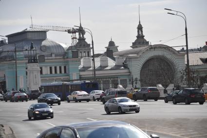 Москва. Вид на здание Белорусского вокзала.