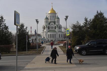 Москва.  Храм Преподобного Сергия Радонежского в Солнцево.