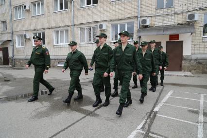 Ставрополь. Призывники на сборном пункте.